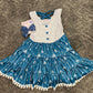 Striped Arrows Twirly Dress with Matching Bow