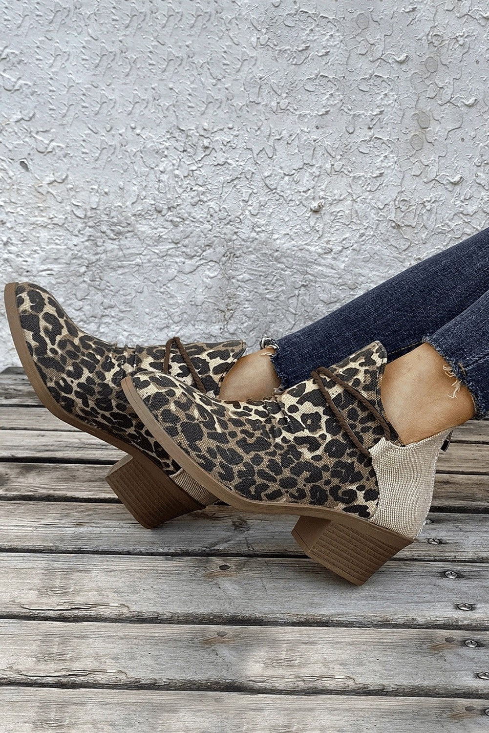 Leopard Chunky Booties