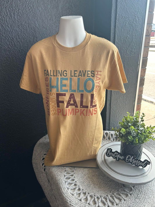 Hello Fall Tee- Gildan