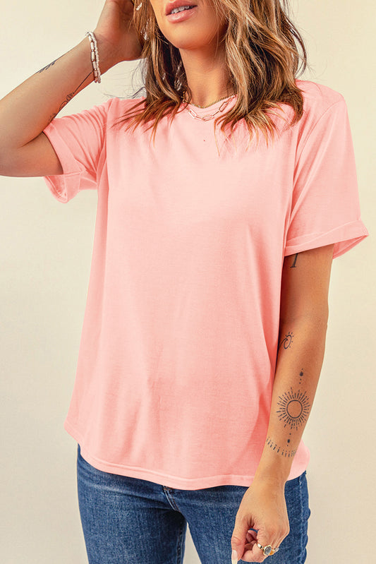 Pink Casual Tee