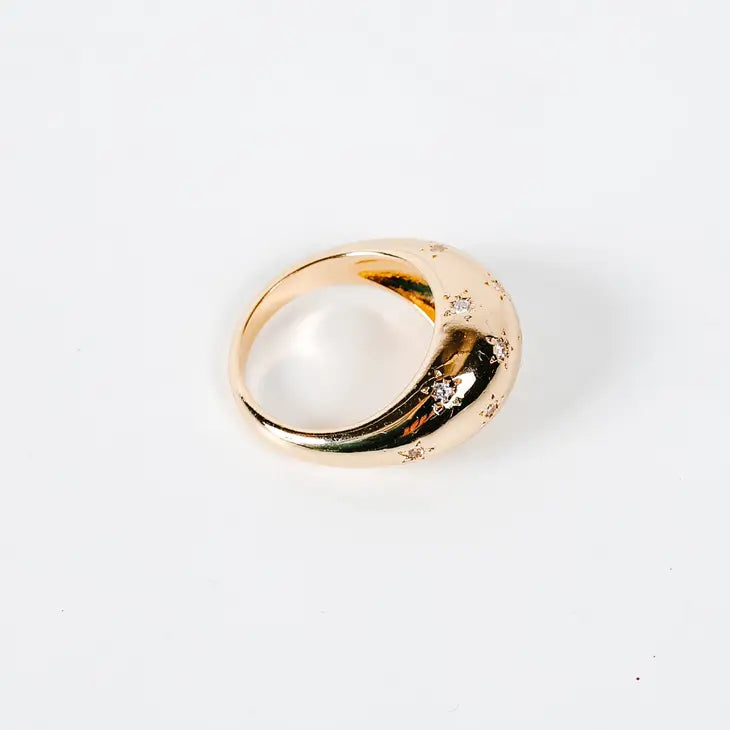 Sparkle Burst Ring-Gold