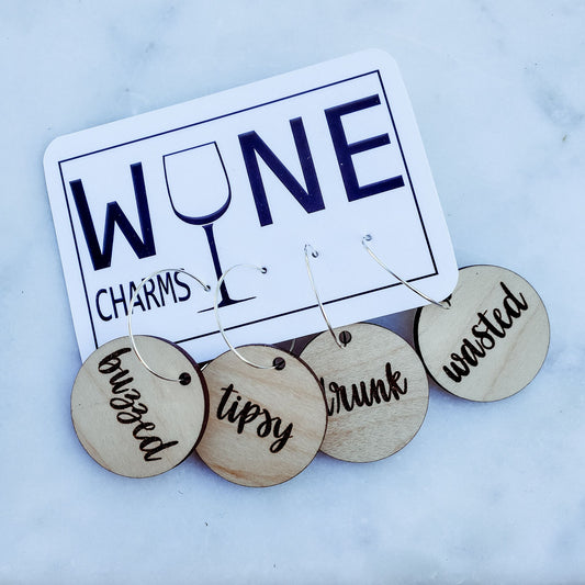 Wasted Wine Charms