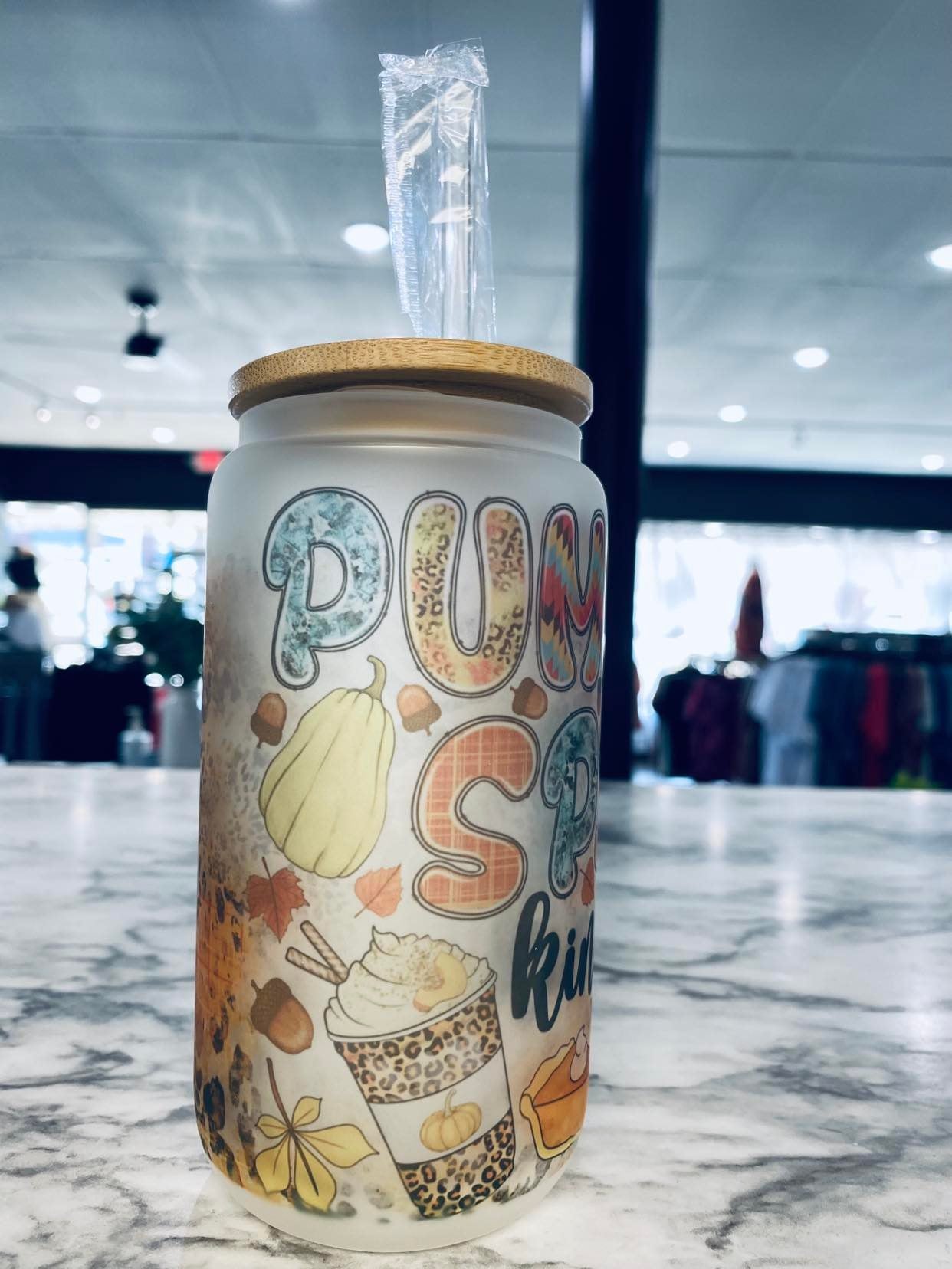 Pumpkin Spice Frosted Tumbler