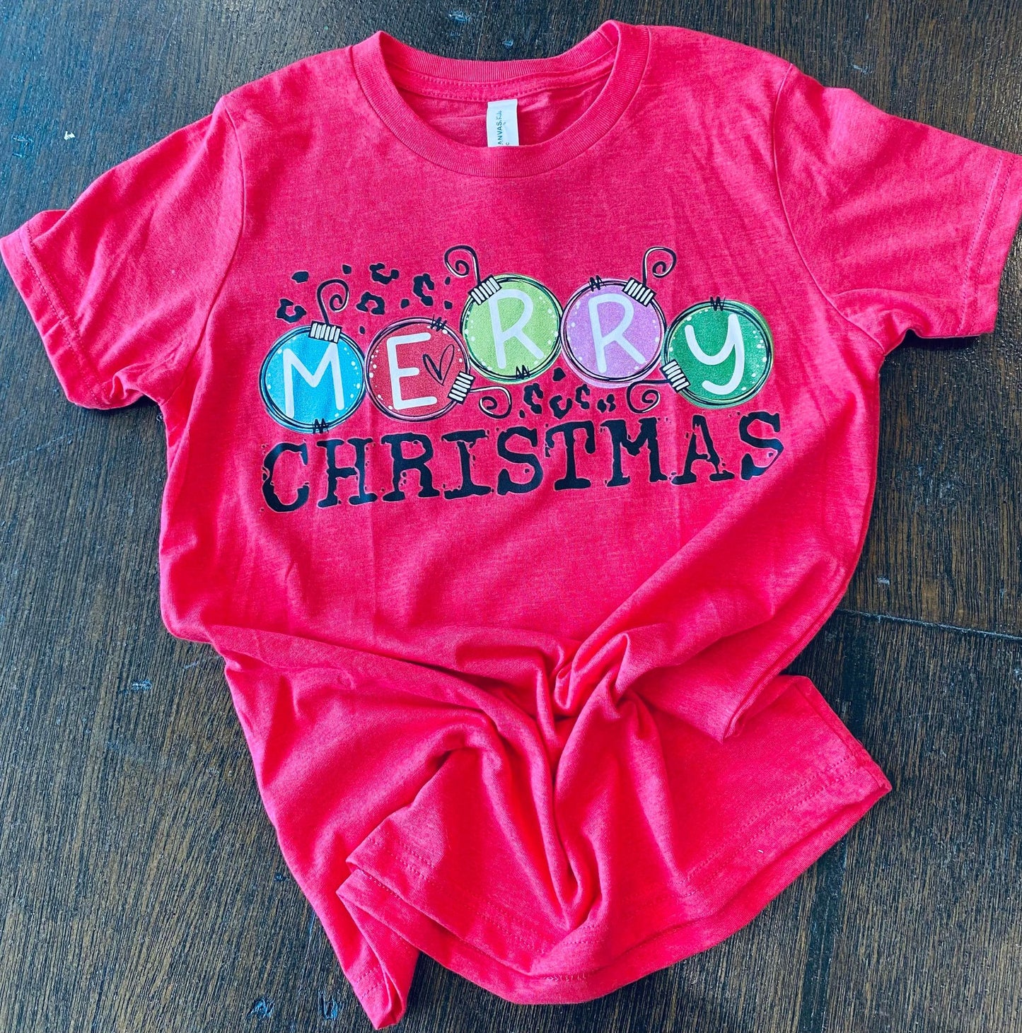 Merry Christmas Graphic Tee-Youth