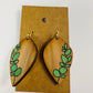 Green Leaf Crafted Earrings