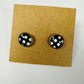 Small Plaid Crafted Earrings