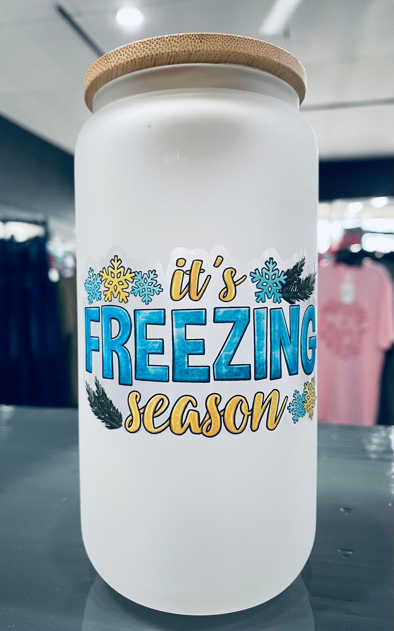 It's Freezing Season Frosted Tumbler