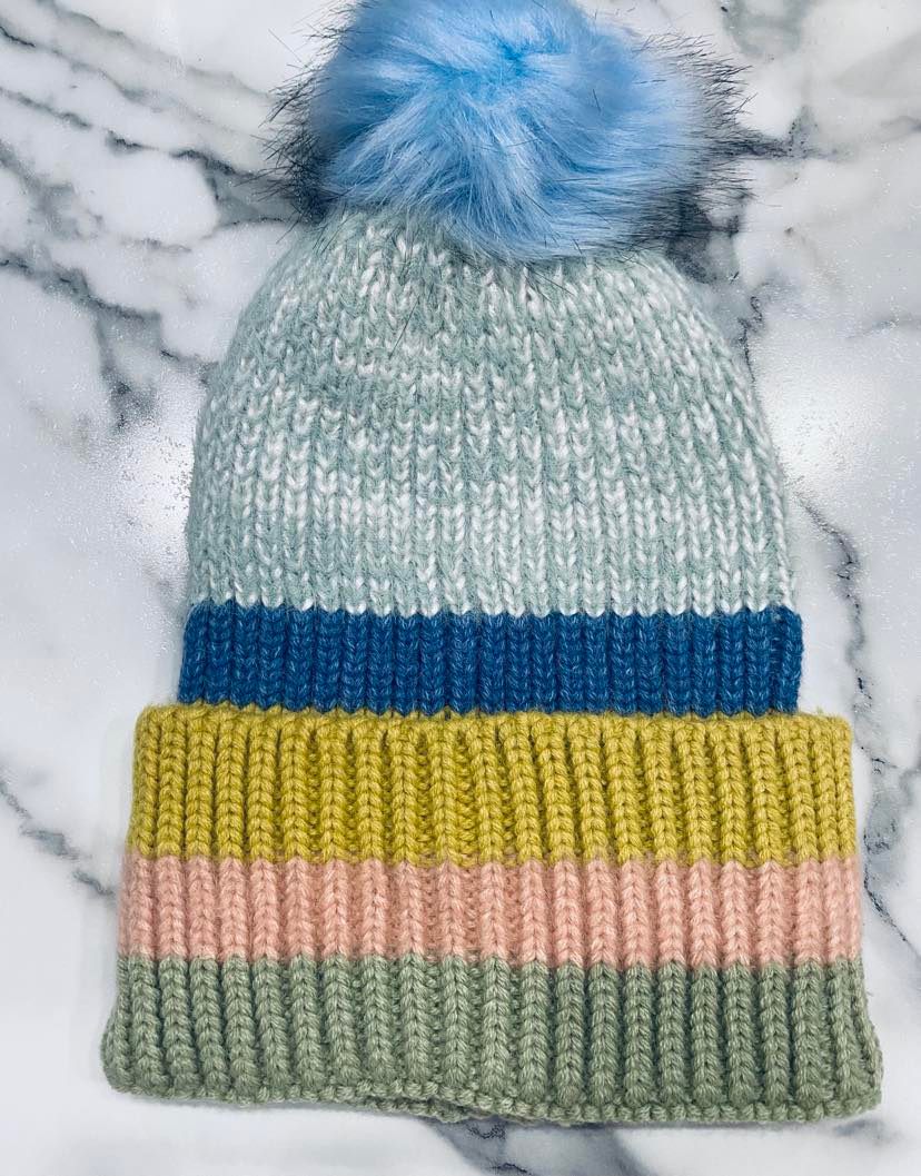 Colorful Striped Beanie