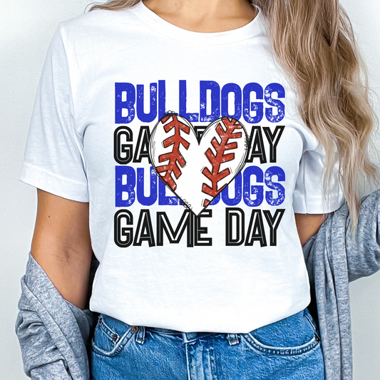 Bulldogs Gameday Baseball Tee