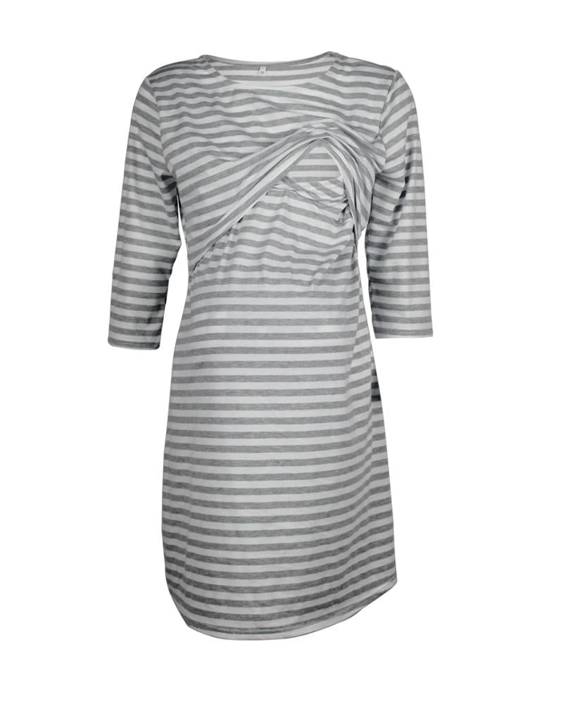 Maternity/Nursing Stripe Dress