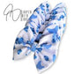 Blue Floral Chicken Bow
