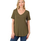 Perfect V-Neck Tee Olive
