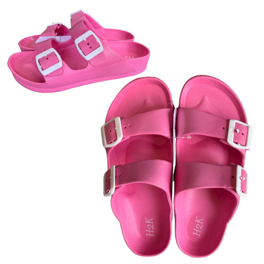 Pink Two Strap Sandals